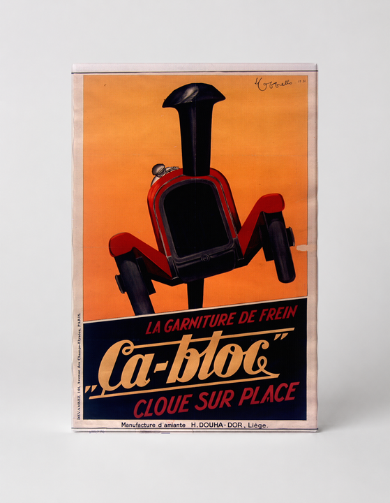 Ca-Bloc Garniture de Frein 1920s - Vintage French Automotive Poster Wall Art