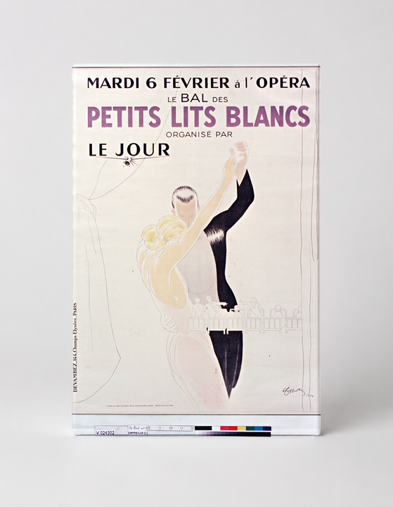 Petits Lits Blancs 1920s French Opera Ball - Art Deco Vintage Poster Wall Art