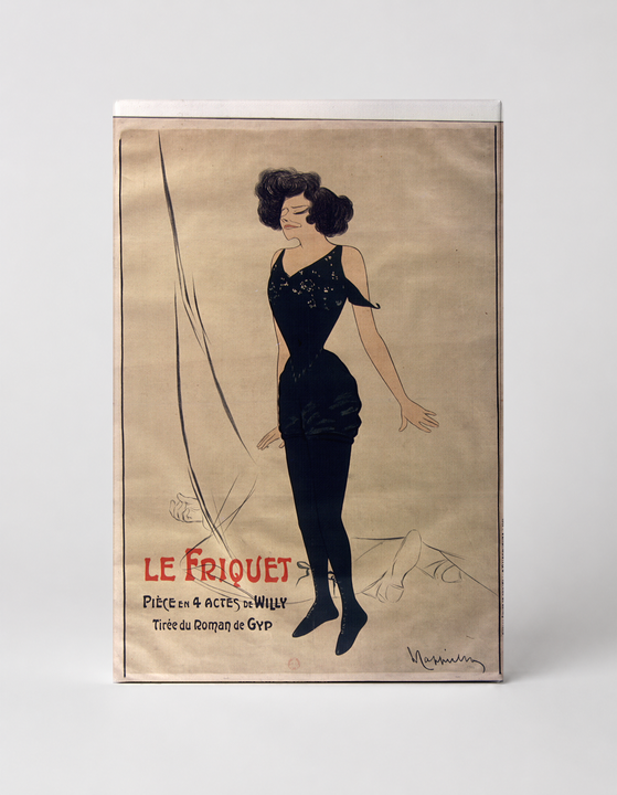 Le Friquet 1904 - Belle Époque Theatre Vintage Poster Canvas Wall Art