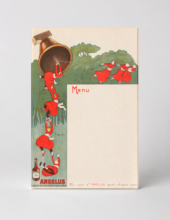 Angelus Liqueur Vintage Belle Epoque Menu Poster Canvas Wall Art