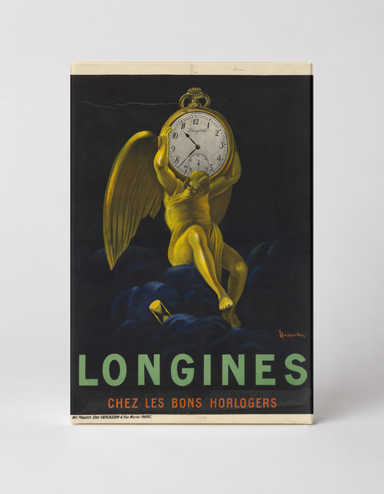 Longines Chez Les Bons Horlogers - Vintage Watch Advertising Poster Wall Art