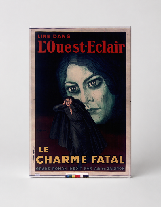 Le Charme Fatal L'Ouest-Eclair 1920s - French Vintage Poster Canvas Wall Art