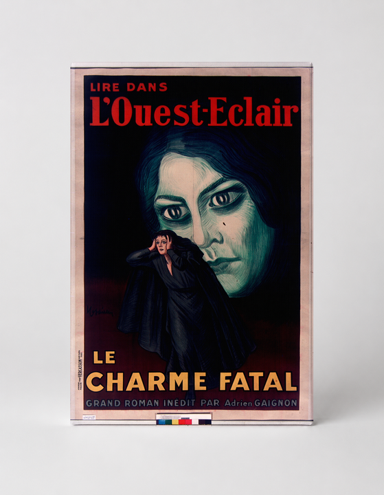 Le Charme Fatal L'Ouest-Eclair 1920s French Newspaper Vintage Poster Wall Art