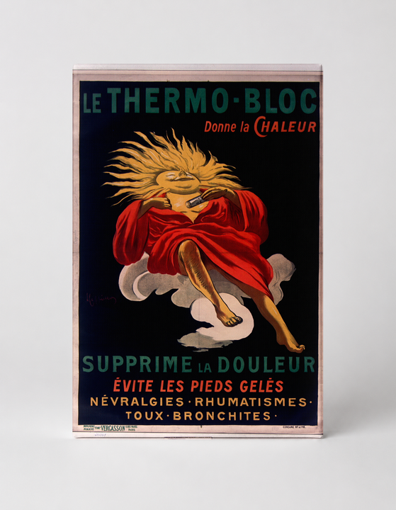 Le Thermo-Bloc 1900s Belle Époque French Advertising Vintage Poster Wall Art