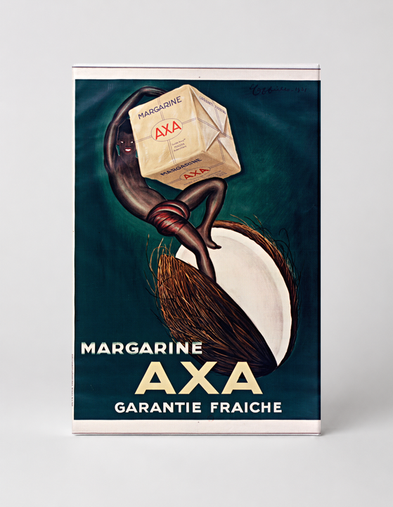 Margarine AXA Garantie Fraiche - Vintage French Advertising Poster Wall Art