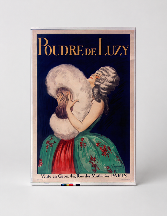Poudre de Luzy 1919 - Belle Époque Vintage French Cosmetics Poster Wall Art
