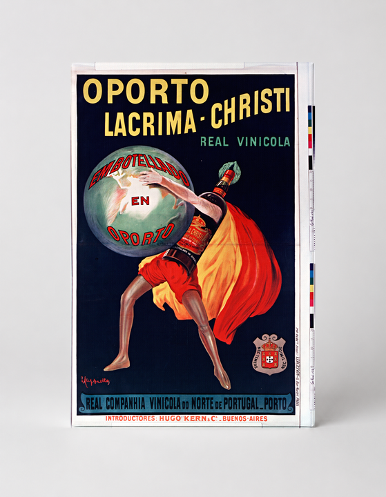 Oporto Lacrima-Christi 1900s Real Vinicola Vintage Wine Poster Wall Art