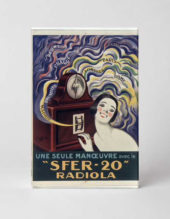 Sfer-20 Radiola 1920s Vintage Radio Advertising Poster Canvas Wall Art