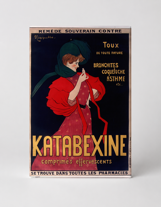 Katabexine Comprimes Effervescents 1900s - Art Nouveau Vintage Poster Wall Art