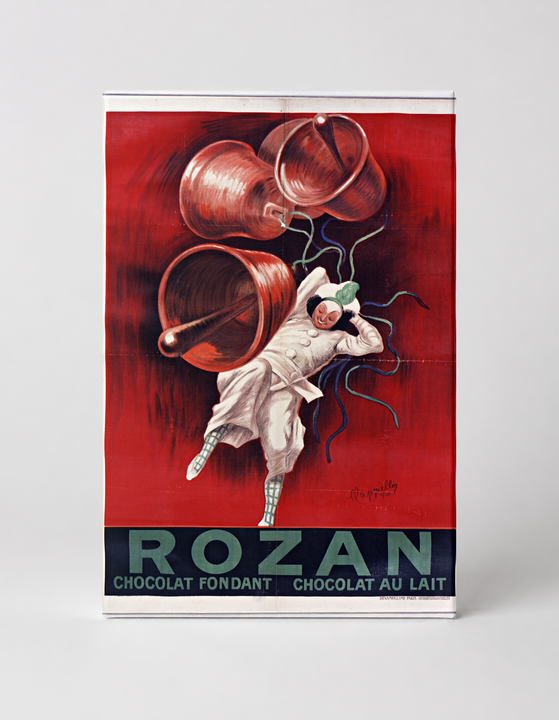 Rozan Chocolat Fondant Au Lait 1900s - Belle Epoque Vintage Poster Wall Art