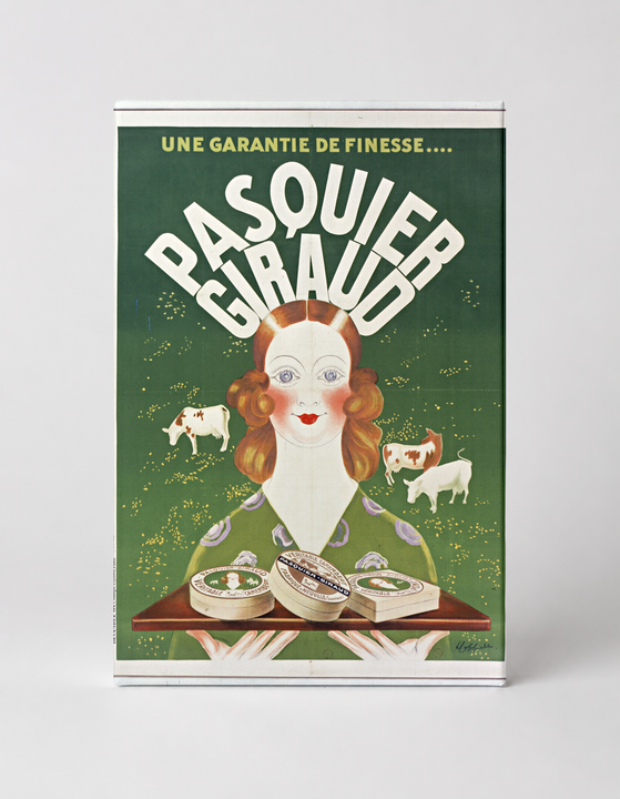Pasquier Giraud Cheese Vintage French Advertising Poster Canvas Wall Art