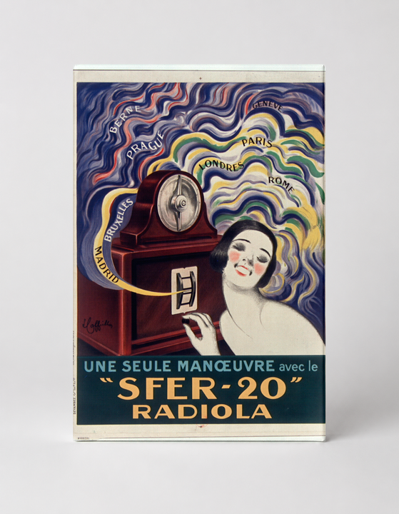 Sfer-20 Radiola Radio Poster 1920s - Art Deco Vintage Advertising Wall Art