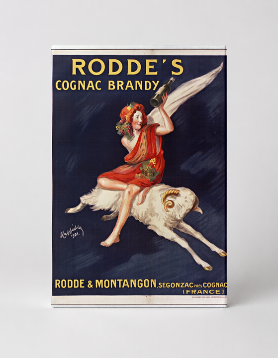 Rodde's Cognac Brandy 1921 - Belle Époque Vintage Advertising Poster Wall Art