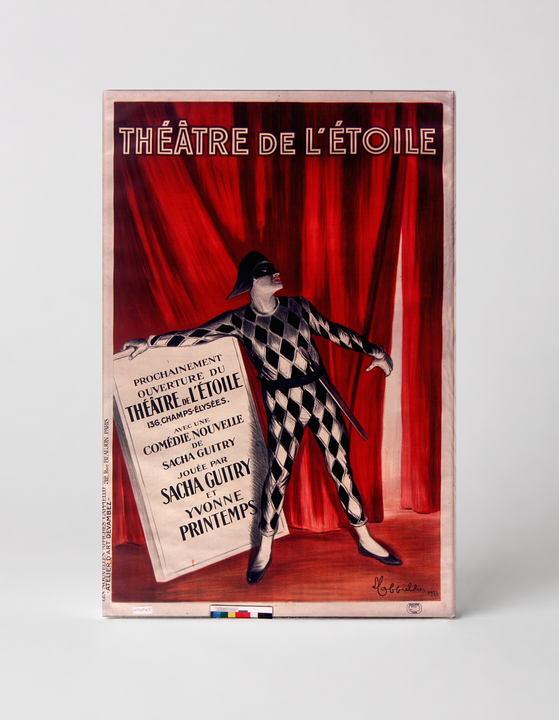 Théâtre de l'Étoile Harlequin 1920s - Vintage French Theatre Poster Wall Art