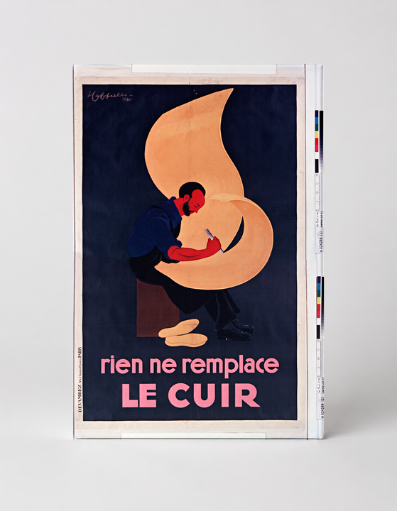 Rien Ne Remplace Le Cuir 1930s - Art Deco Vintage Poster Wall Art