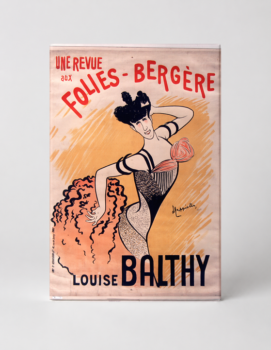 Louise Balthy Folies-Bergère 1896 - Belle Époque Vintage Poster Wall Art