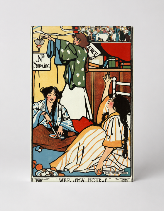 Wee Sma' Hours 1900s - Edwardian Vintage Lithograph Poster Canvas Wall Art