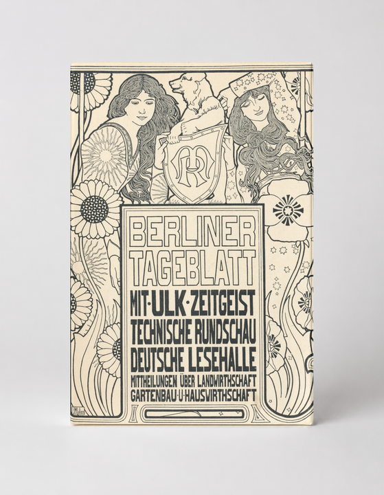 Berliner Tageblatt 1900s - Art Nouveau German Newspaper Vintage Poster Wall Art
