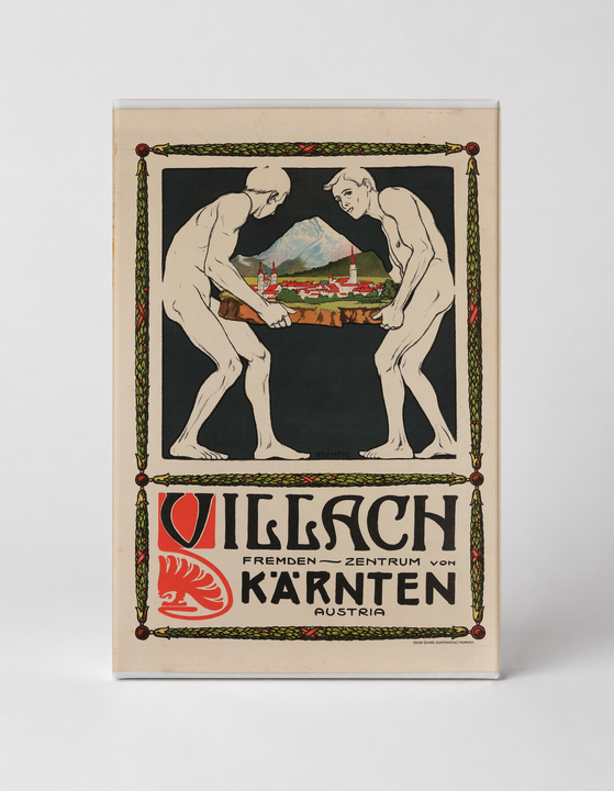 Villach Fremden-Zentrum von Kärnten Austria - Vintage Travel Poster Wall Art