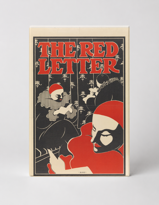 The Red Letter 1895 – Art Nouveau Vintage Theatrical Poster Canvas Wall Art