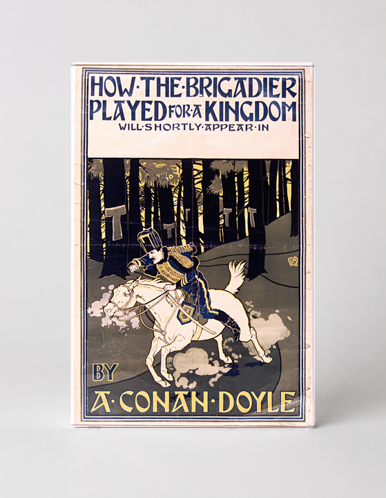 How The Brigadier Played For A Kingdom 1895 - Victorian Lithograph Poster Wall Art