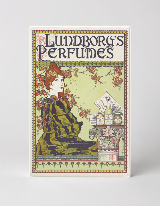 Lundborg's Perfumes 1891 - Art Nouveau Vintage Advertising Poster Wall Art