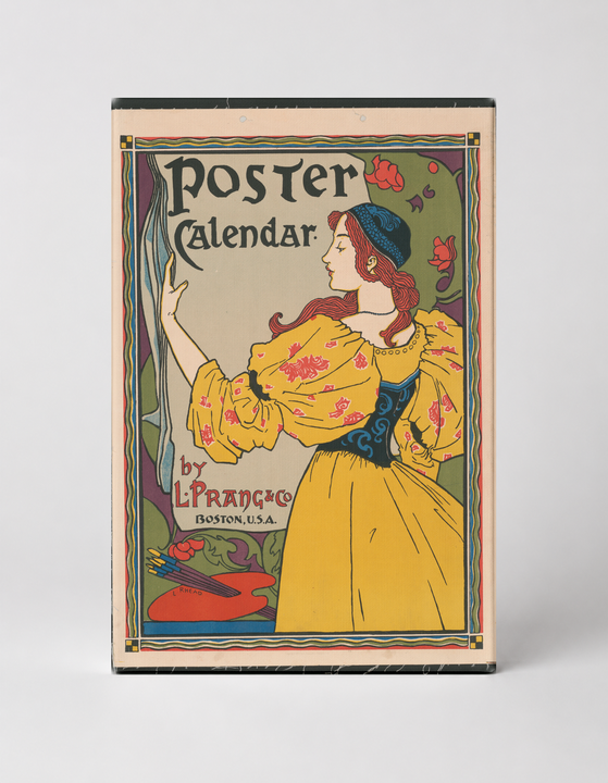 Poster Calendar by L. Prang & Co. 1897 - Art Nouveau Vintage Wall Art