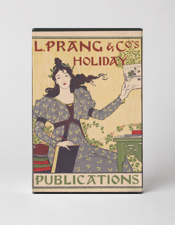 L. Prang & Co's Holiday Publications 1895 - Art Nouveau Vintage Poster Wall Art