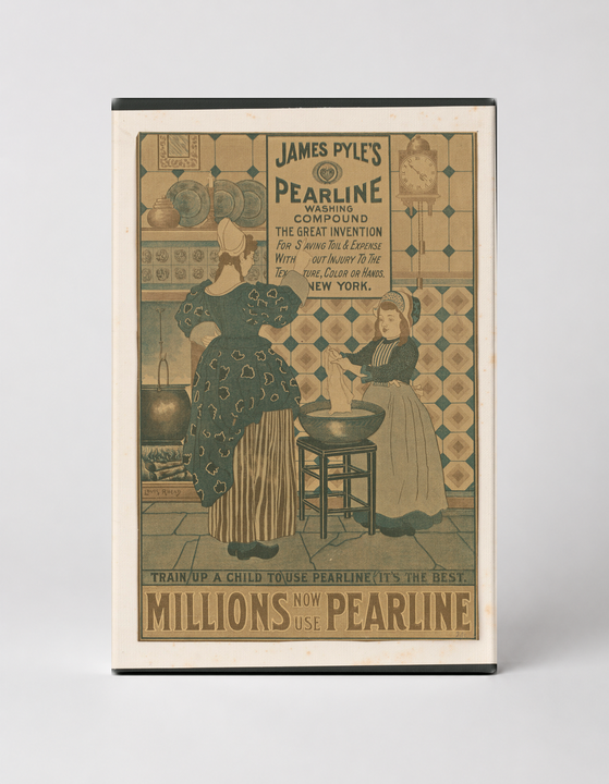 James Pyle's Pearline Washing Compound 1890s - Victorian Advertising Vintage Poster Wall Art