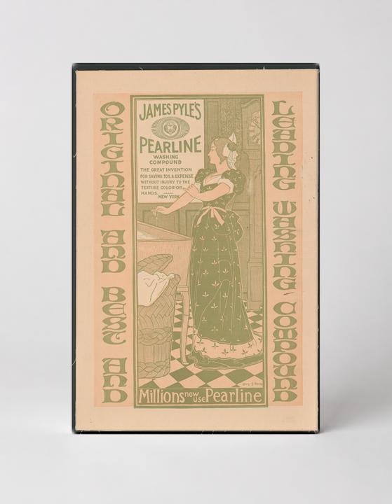 James Pyle's Pearline Washing Compound 1890s - Victorian Advertising Vintage Poster Wall Art