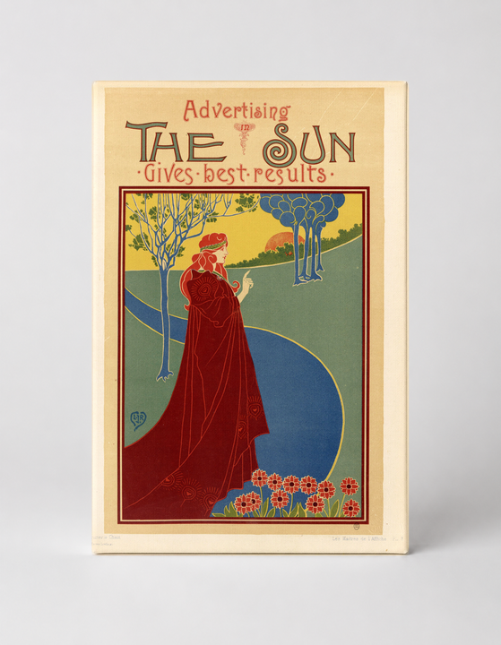 Advertising The Sun Gives Best Results 1895 - Art Nouveau Vintage Poster Wall Art