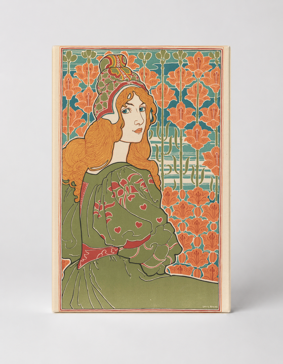 Art Nouveau Red-Haired Woman 1900s - Belle Epoque Vintage Poster Wall Art