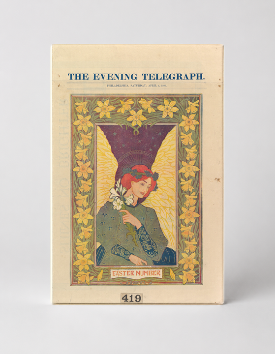 The Evening Telegraph Easter Number 1896 - Art Nouveau Vintage Poster Wall Art