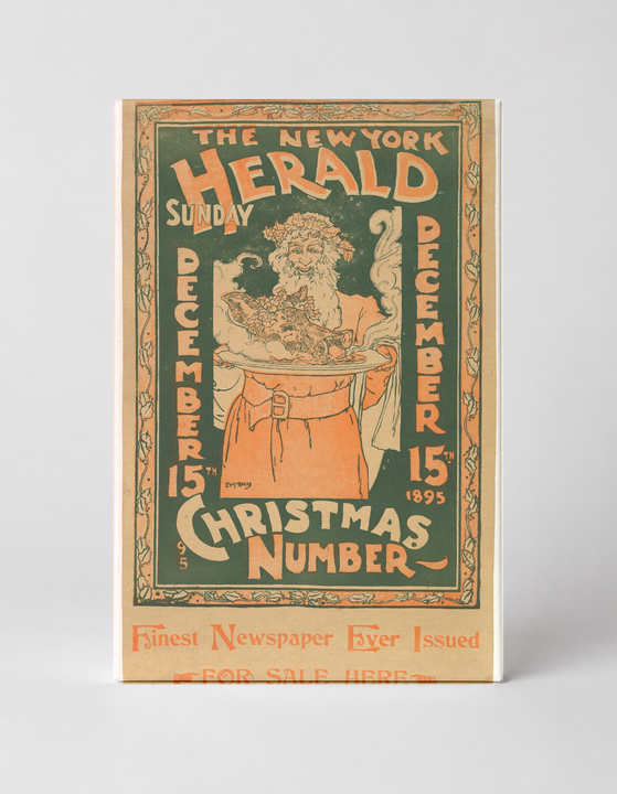 New York Herald Christmas Number 1895 - Victorian Newspaper Vintage Poster Wall Art
