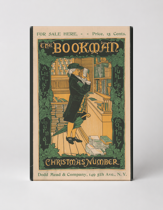 The Bookman Christmas Number 1890s - Victorian Literary Magazine Vintage Poster Wall Art