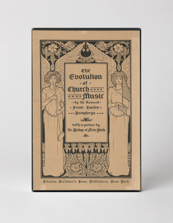 The Evolution of Church Music 1896 - Victorian Art Nouveau Vintage Poster Wall Art
