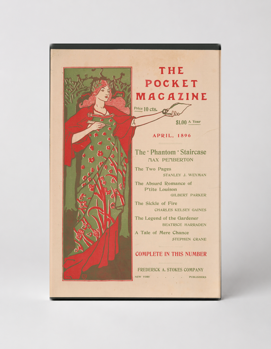 The Pocket Magazine April 1896 - Art Nouveau Vintage Poster Wall Art