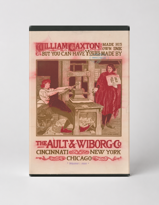 Ault & Wiborg Co. Printing Ink 1895 - Victorian Advertising Vintage Poster Wall Art