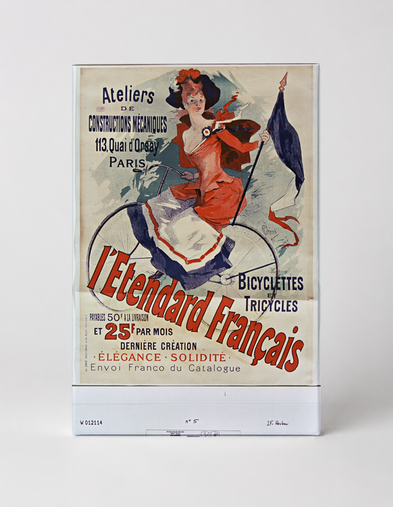 L'Etendard Français 1891 Bicycle Ad - Belle Époque Vintage Poster Wall Art