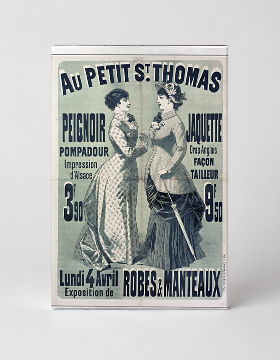 Au Petit St. Thomas 1880s French Fashion - Belle Époque Vintage Poster Wall Art