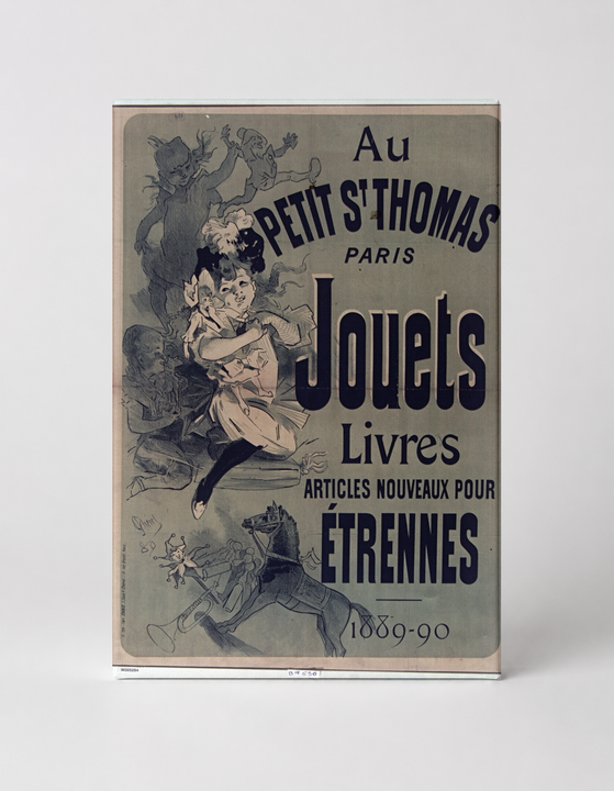 Au Petit St Thomas Paris 1889 Jouets Étrennes Vintage Poster Wall Art