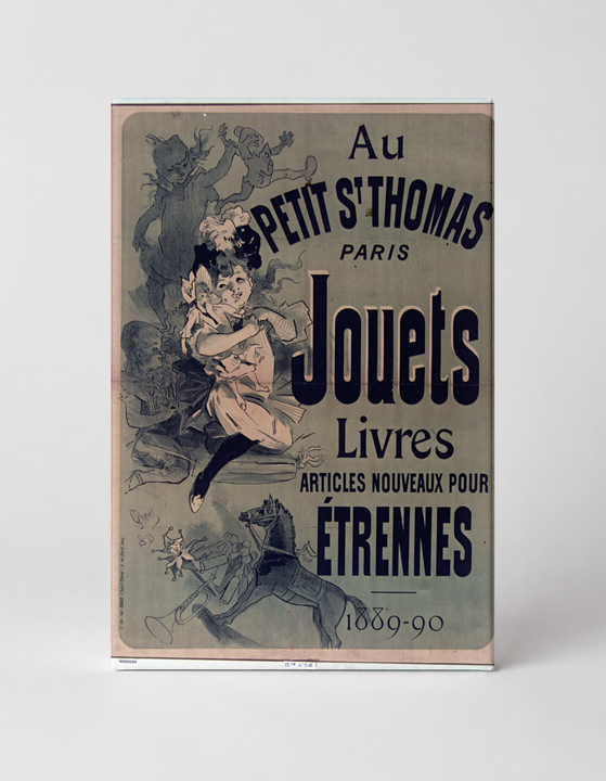Au Petit St Thomas Paris 1889 Jouets Livres - Belle Époque Vintage Poster Wall Art