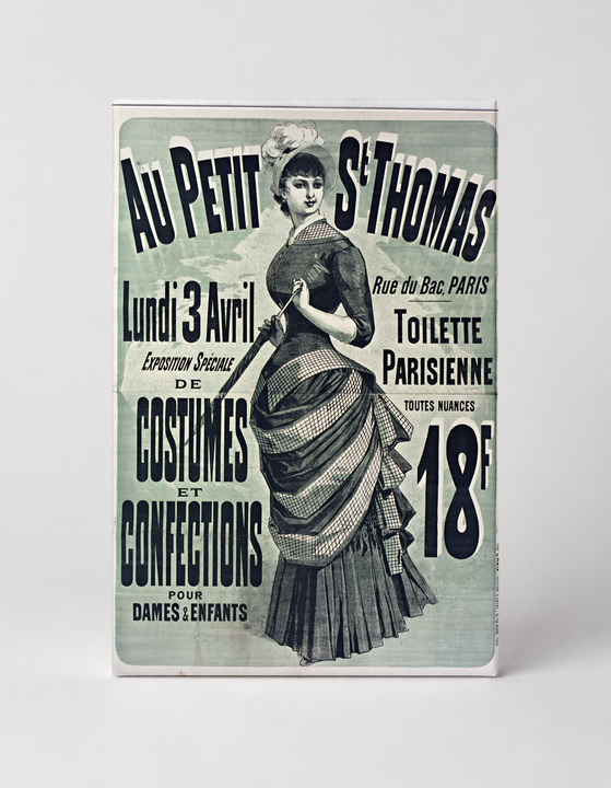 Au Petit St Thomas 1880s Paris Fashion - Belle Époque Vintage Poster Wall Art