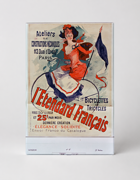 L'Etendard Français 1891 Bicycle Ad - Belle Époque Vintage Poster Wall Art