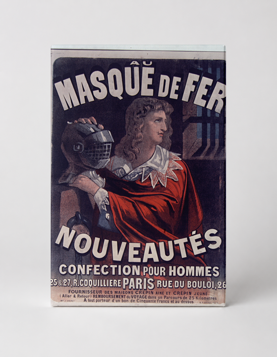 Au Masque de Fer Nouveautés 1890s - French Victorian Vintage Poster Wall Art