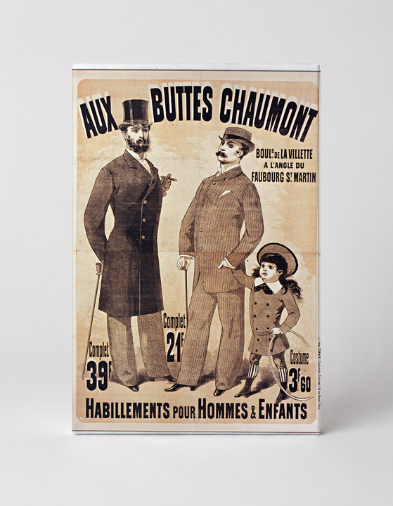 Aux Buttes Chaumont 1880s French Fashion Poster - Belle Époque Vintage Wall Art
