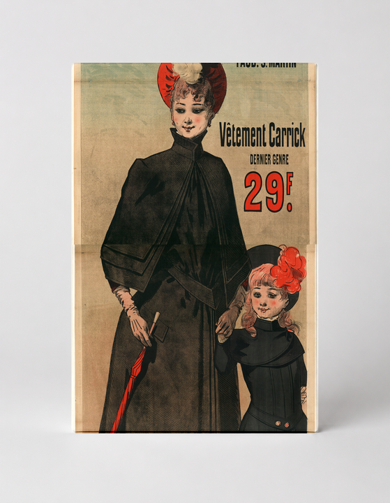Aux Buttes Chaumont 1890s French Fashion Vintage Poster Wall Art
