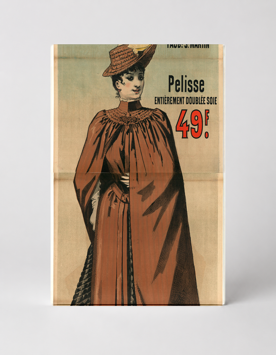 Aux Buttes Chaumont 1890s French Fashion - Belle Époque Vintage Poster Wall Art
