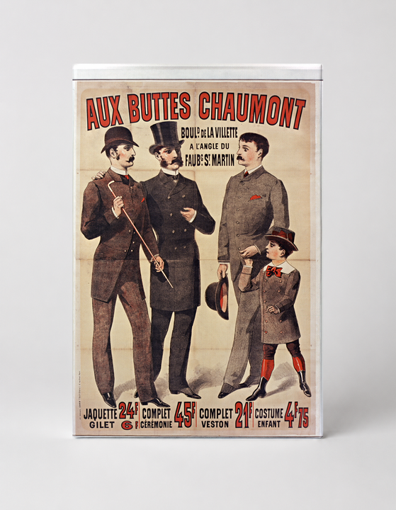 Aux Buttes Chaumont 1880s French Fashion Vintage Poster Wall Art