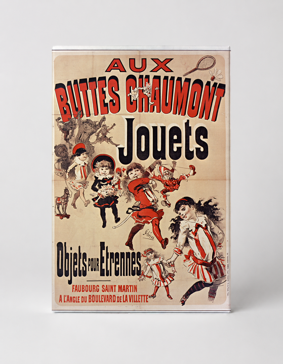Aux Buttes Chaumont Jouets 1890s - French Vintage Toy Store Poster Wall Art
